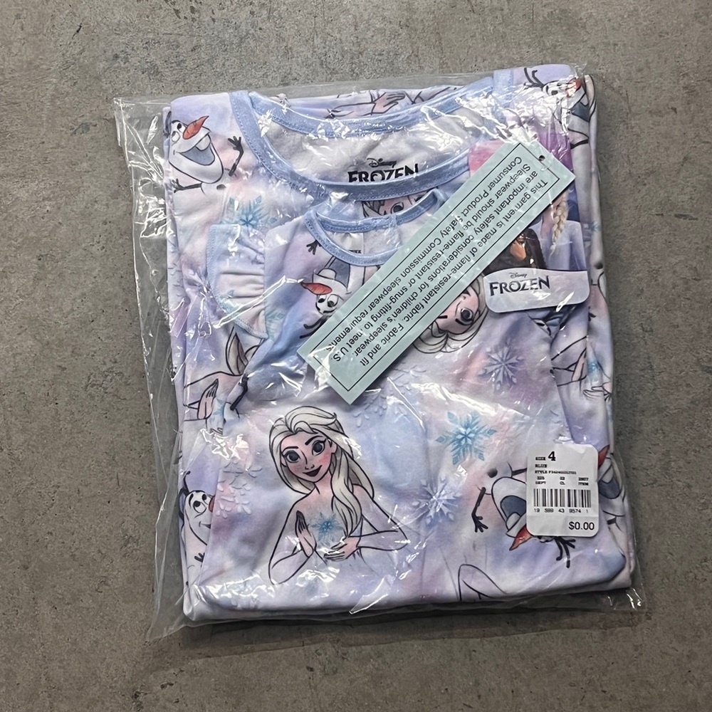 Disney Frozen Pajamas Size 4